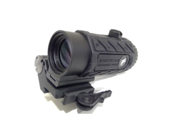 Image of EDEMO American Defense Manufacturing Flik5 Fixed Power 5X Magnifier w/ ADM Transition Mount and Titanium Lever, Black, Medium, FLIK-5X, EDEMO1