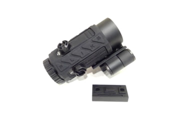 Image of EDEMO American Defense Manufacturing Flik5 Fixed Power 5X Magnifier w/ ADM Transition Mount and Titanium Lever, Black, Medium, FLIK-5X, EDEMO1