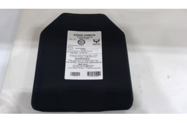 Image of EDEMO AR500 Armor Level IV 10X12 Body Armor Plate, Monolithic Ceramic and Polyethylene, Black, 9801, EDEMO1