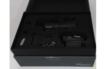 Image of USED Demo, SIG SAUER Romeo5 Red Dot Sight, 2 MOA Red Dot, M1913, Black, Juliet3 3x Magnifier, Black, Medium, SORJ53101, EDEMO1, Condition Parts Only/Salvage, Defective