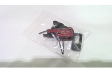 Image of EDEMO Elftmann Tactical Straight Adjustable Trigger, AR-9, 2.75-4 lb, Mil-Spec, Red/Black, AR9S, EDEMO1