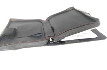 Image of EDEMO Galco Hidden Agenda Concealed Leather Gun Case w/ Day Planner - Ambidextrous, Brown, Fits Multiple Firearms HAGBRN, EDEMO1