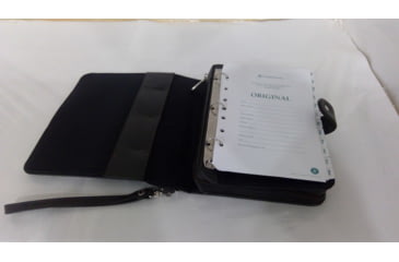 Image of EDEMO Galco Hidden Agenda Concealed Leather Gun Case w/ Day Planner - Ambidextrous, Brown, Fits Multiple Firearms HAGBRN, EDEMO1