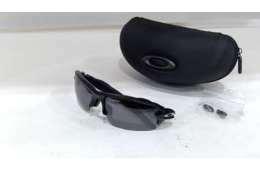 Image of EDEMO Oakley A Flak 2.0 OO9271 Sunglasses 927126-61 - Polished Black Frame, Prizm Black Polarized Lenses, EDEMO1
