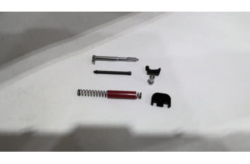 Image of USED Polymer80 Slide Parts Kit, PF-Series/Glock, Black/Red, P80-PFP-SKIT-BLK/RED, EDEMO1, Used, Condition Fair, Missing Item