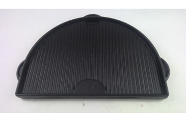 Image of EDEMO Primo Ceramic Grills Cast Iron Griddle for LG 300, Flat and Grooved Sides, 1 pc, PG00365, EDEMO1