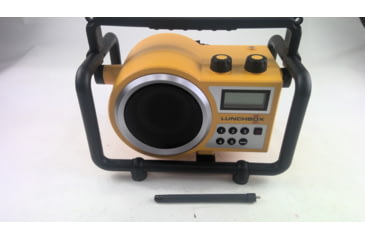 Image of EDEMO Sangean LUNCHBOX Digital PLL AM/FM, Compact Design, Large LCD Display, Yellow LB-100, EDEMO1