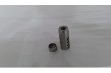 Image of EDEMO Seekins Precision AR Advanced Tactical Compensator Muzzle Brake, Bead Blasted Stainless, 1/2x28 Threads, 0011510033 - F, EDEMO1