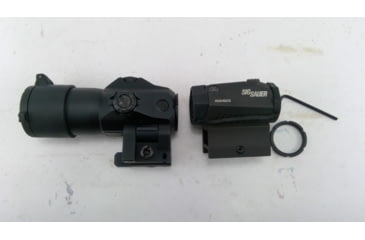 Image of EDEMO SIG SAUER Romeo 5 Red Dot Sight, 2 MOA Dot, M1913, Black, Juliet3 3x Magnifier, Black, Medium, SORJ53101, EDEMO1