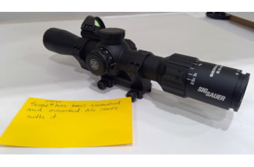 Image of EDEMO SIG SAUER Sierra 3BDX2.5-8x32mm Rifle Scope 30mm Tube, Black, BDX-R1 Digital Reticle, MOA, Romeo1PRO 1x30 Reflex Sight Combo w/Alpha2 Scope Mounts, SOSBDX321R1, EDEMO2