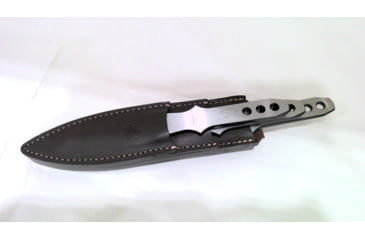 Image of EDEMO Spyderco SpyderThrowers Set of 3 Throwing Knives Plain Edge Fixed Blade Knives 9in, Black, Small, TK01SM, EDEMO1