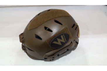 Image of EDEMO Team Wendy LTP EXFIL Helmet with Shroud, Coyote Brown, Medium/Large, 72-31S, EDEMO1