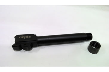 Image of EDEMO TRYBE Defense Grade Threaded Pistol Barrel, S&amp;W M&amp;P 9mm 4in 2.0, 1/2 x 28 Thread, Black Nitride, TPBSWMP4-BN, EDEMO1