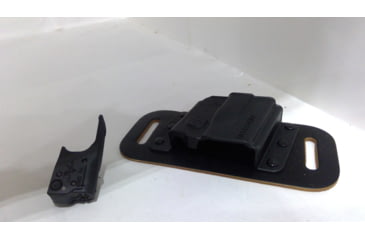 Image of EDEMO Viridian Reactor 5 Red Laser Sight for Glock 19/23 featuring ECR, w/ Hybrid Belt Holster, Black, R5-R-G19/23, EDEMO1