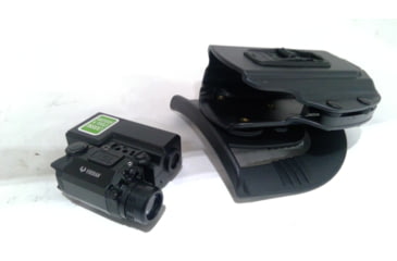 Image of EDEMO Viridian X5L Universal Green Laser Sight, 178 Lumen Tactical Light w/TacLoc Holster, Springfield XD/XDM, Black, X5L-PACK-X3, EDEMO1