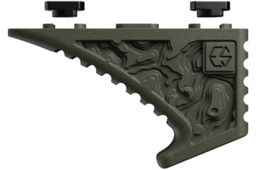 Image of Edgar Sherman Design Enhanced Fore Long Gun Angled Grips, M-LOK, Matte, Ranger Green, EFG-1.5-RG
