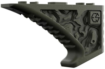 Image of Edgar Sherman Design Enhanced Fore Long Gun Angled Grips, M-LOK, Matte, Ranger Green, EFG-1.5-RG