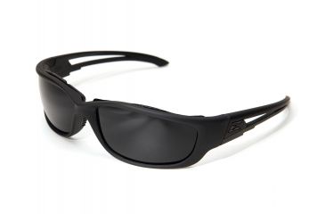 Image of Edge Eyewear Blade Runner XL Sunglasses, Soft-Touch Matte Black Frame / G-15 Vapor Shield L, GSBR-XL61-G15