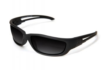 Image of Edge Eyewear Blade Runner XL Sunglasses, Soft-Touch Matte Black Frame / Polarized Gradient , TSBRG-XL716