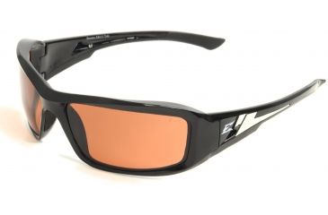 Image of Brazeau Safety Glasses - Black Frame, Copper "Driving" Lens XB115
