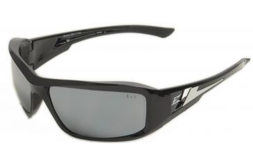 Image of Brazeau Safety Glasses - Black Frame, Silver Mirror Lens XB117