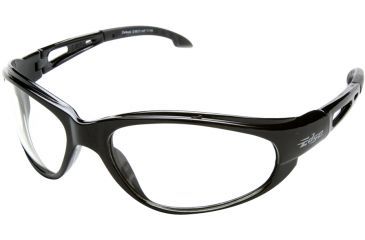 Image of Edge Safety Dakura Safety Glasses Black Frame Clear Anti Fog Lens Sw111af