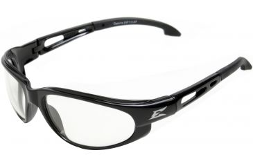 Image of Edge Safety Dakura Safety Glasses Black Frame Clear Vapor Shield Lens Sw111vs