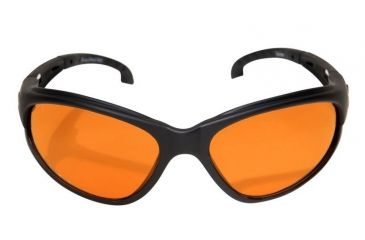 Image of Edge Eyewear Falcon Safety Glasses - Black Frame, Tiger's Eye Lens SF610