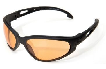 Image of Edge Eyewear Falcon Safety Glasses - Black Frame, Tiger's Eye Lens SF610