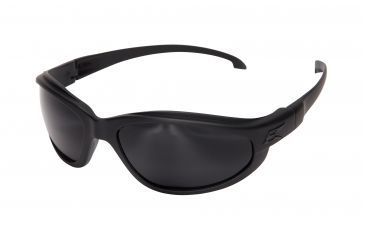 Image of Edge Eyewear Falcon Thin Temple Sunglasses, Soft-Touch Matte Black Frame / G-15 Vapor Shield L, SF61-G15-TT