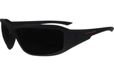 Image of Edge Eyewear Hamel Red Line Thin Temple Soft-Touch Matte Black Frame / G15 Vapor Shield Lenses, One Size, XH61RL-G15-TT