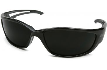 Image of Edge Safety Kazbek XL Glasses - Black Frame, Polarized Smoke Lens, One Size, TSK-XL236