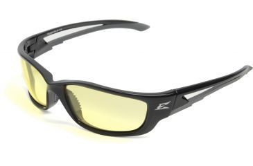 Image of Edge Eyewear Kazbek XL Safety Glasses - Black Frame, Yellow Lens SK-XL112