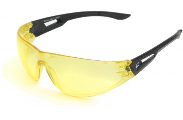 Image of Edge Eyewear Kirova Safety Glasses - Black Frame, Yellow Lens AB112
