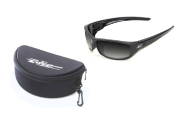 Image of Edge Eyewear Reclus Safety Glasses - Black w/ Polarized Gradient Lens TSRG216 w/ FREE Hard Case