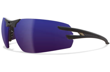Image of Edge Eyewear Salita - Black Frame / Blue Mirror Lenses, Black Frame, SL118