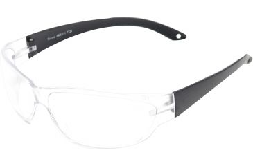 Image of Edge Eyewear Savoia Safety Glasses Black Frame Clear Lens Ake111
