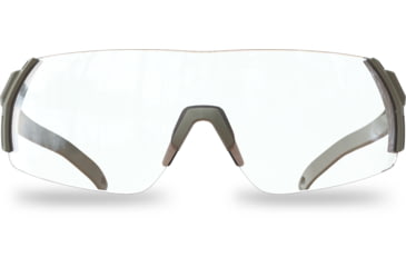 Image of Edge Eyewear Urgent Fury Shooting Glasses, Conifer Green Frame, Clear Vapor Shield Lenses, Standard, UF31VS