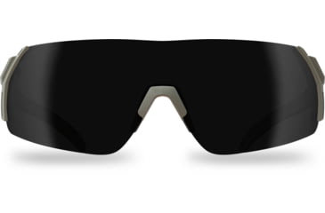Image of Edge Eyewear Urgent Fury Shooting Glasses, Conifer Green Frame, G-15 Vapor Shield Lenses, Standard, UF37VS