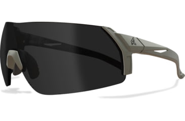 Image of Edge Eyewear Urgent Fury Shooting Glasses, Conifer Green Frame, Polarized Smoke Vapor Shield Lenses, Standard, UF36PVS