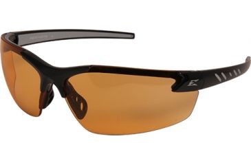 Image of Edge Eyewear Zorge G2 Safety Glasses Black Frame / Amber Lenses, Universal DZ114-G2