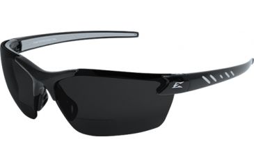 Image of Edge Eyewear Zorge G2 Safety Glasses Black Frame / Polarized Smoke 2.0 Magnification Lenses, Universal TDZ216-2.0-G2