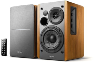 Image of Edifier R1280DB Powered Bookshelf Bluetooth Speakers, Brown, 4003066