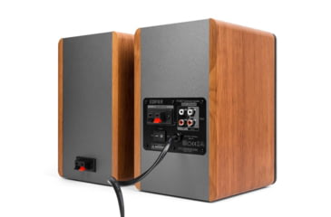 Image of Edifier R1280T Powered Bookshelf Speakers, Brown, 4001345