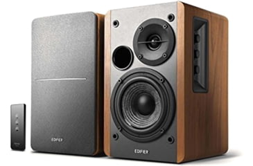Image of Edifier R1280T Powered Bookshelf Speakers, Brown, Medium, 4001345