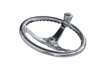 Image of Edson Marine SS Comfort Grip PowerWheel Steering Wheel w/PowerKnob 13&quot; 41886