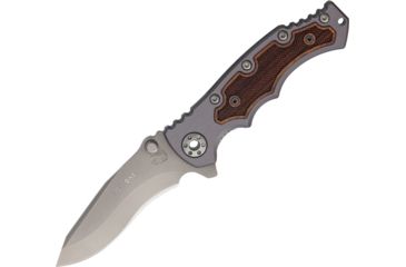 Image of Eickhorn Solingen Pohl One EDC Linerlock Folding Knife,4in,Bohler N-695 Steel,Gray,Gray,Aluminum Handle EI104219