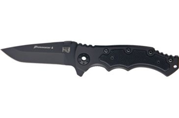Image of Eickhorn Solingen Provocator 6 Linerlock G10 Folding Knife,3.75in,Bohler N-695 Steel,Black Aluminum Handle EI104245