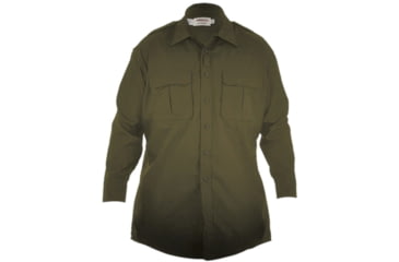 Image of Elbeco Adu Ripstop Shirt - Long Sleeve, Od Green - 5619-145-33