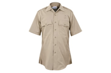 Image of Elbeco California Highway Patrol Short Sleeve Poly/Rayon Shirt - Mens, 16 in, Tan, 248N-16